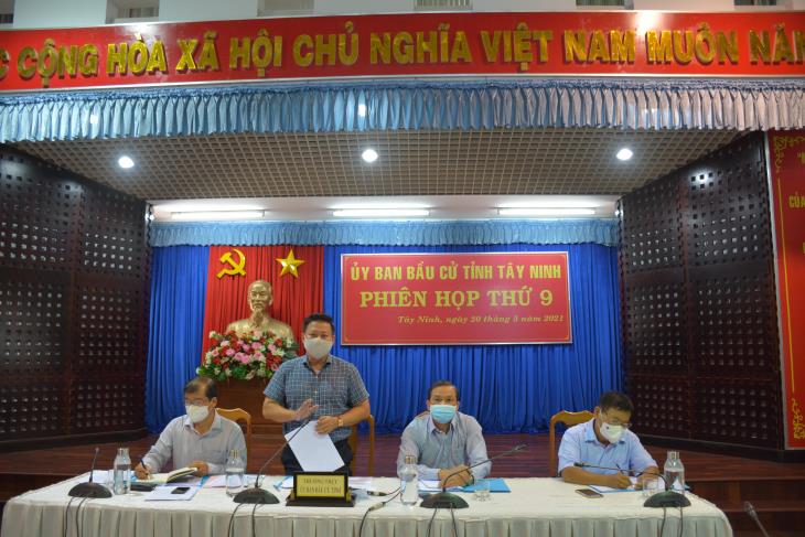 Ủy ban bầu cử tỉnh Tây Ninh họp phiên thứ 9
